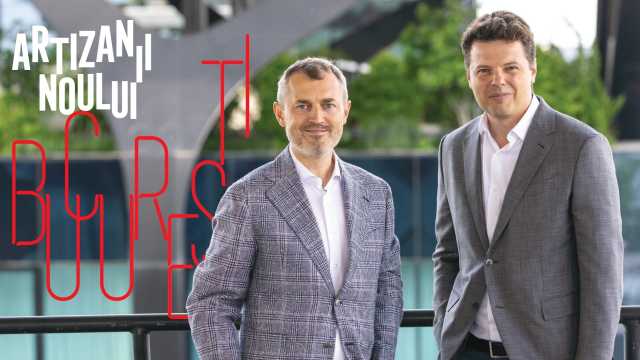 Victor Căpitanu și Andrei Diaconescu, "the craftsmen of the new Bucharest", on the cover of Forbes Romania