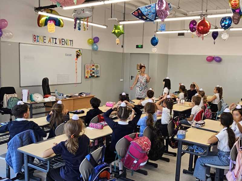 The first day of school for I.G. Duca students at One Cotroceni Park