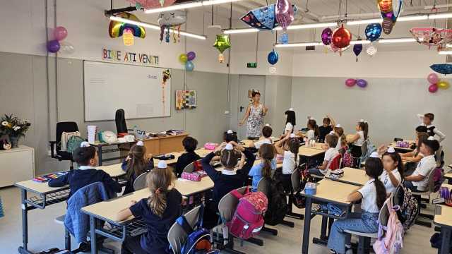 The first day of school for I.G. Duca students at One Cotroceni Park