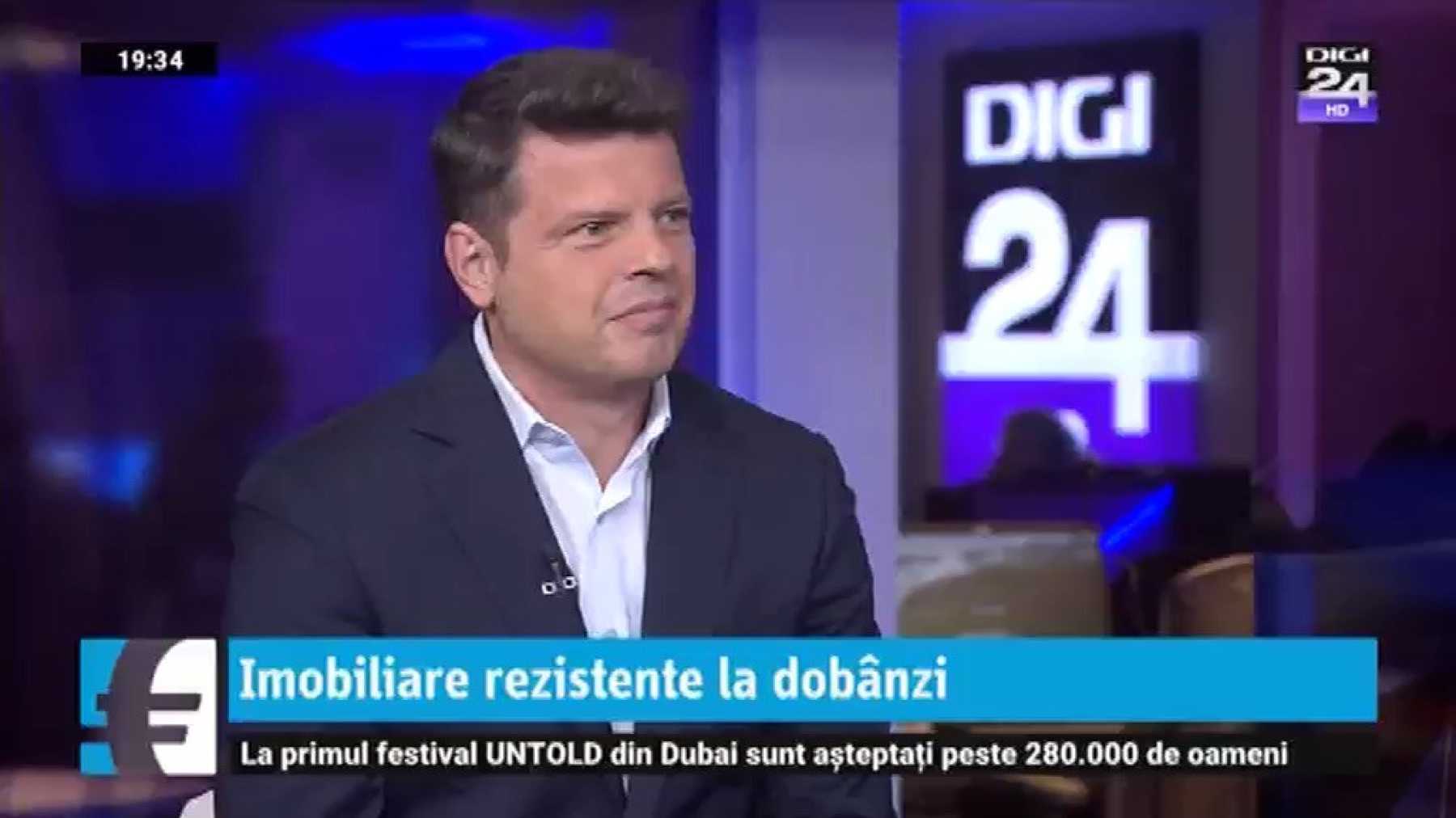 Andrei Diaconescu live on Digi24's "Business Club"