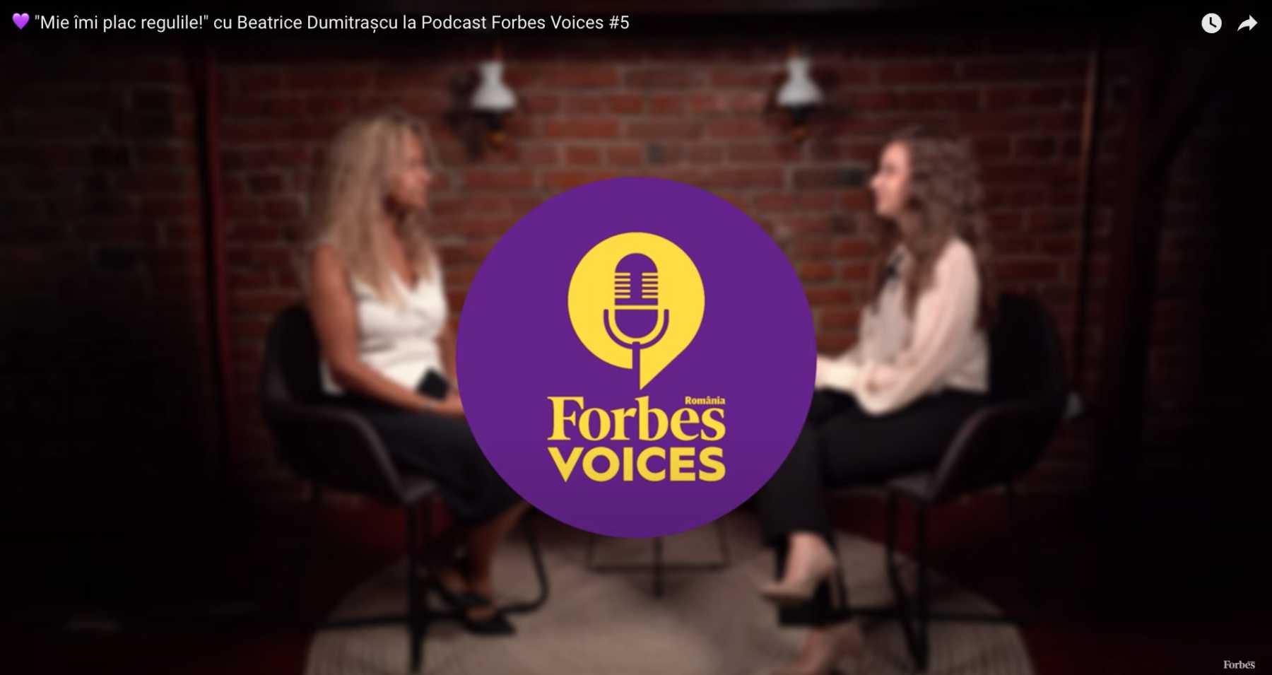 Inspirație pentru noua generație: Beatrice Dumitrașcu a vorbit la Forbes Voices despre călătoria sa profesională