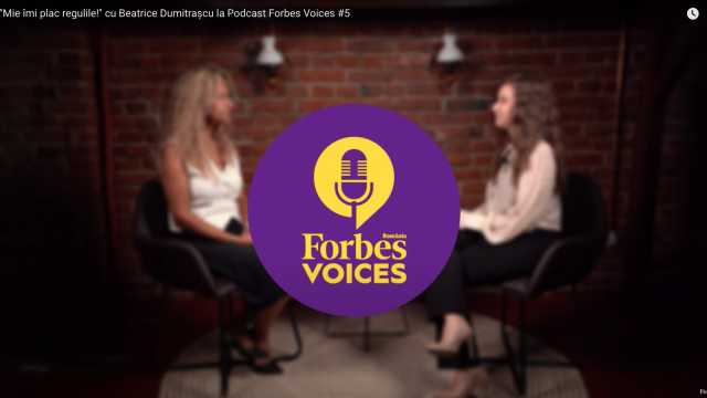 Inspirație pentru noua generație: Beatrice Dumitrașcu a vorbit la Forbes Voices despre călătoria sa profesională