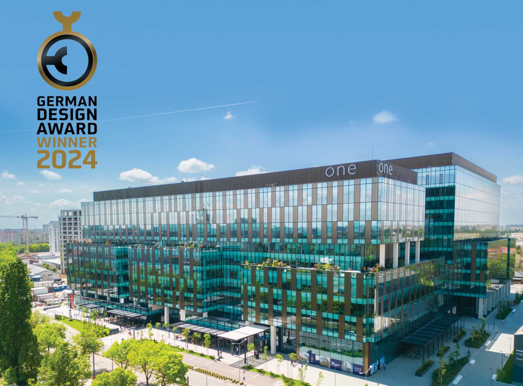 Excelență în arhitectură: One Cotroceni Park premiat la German Design Awards 2024