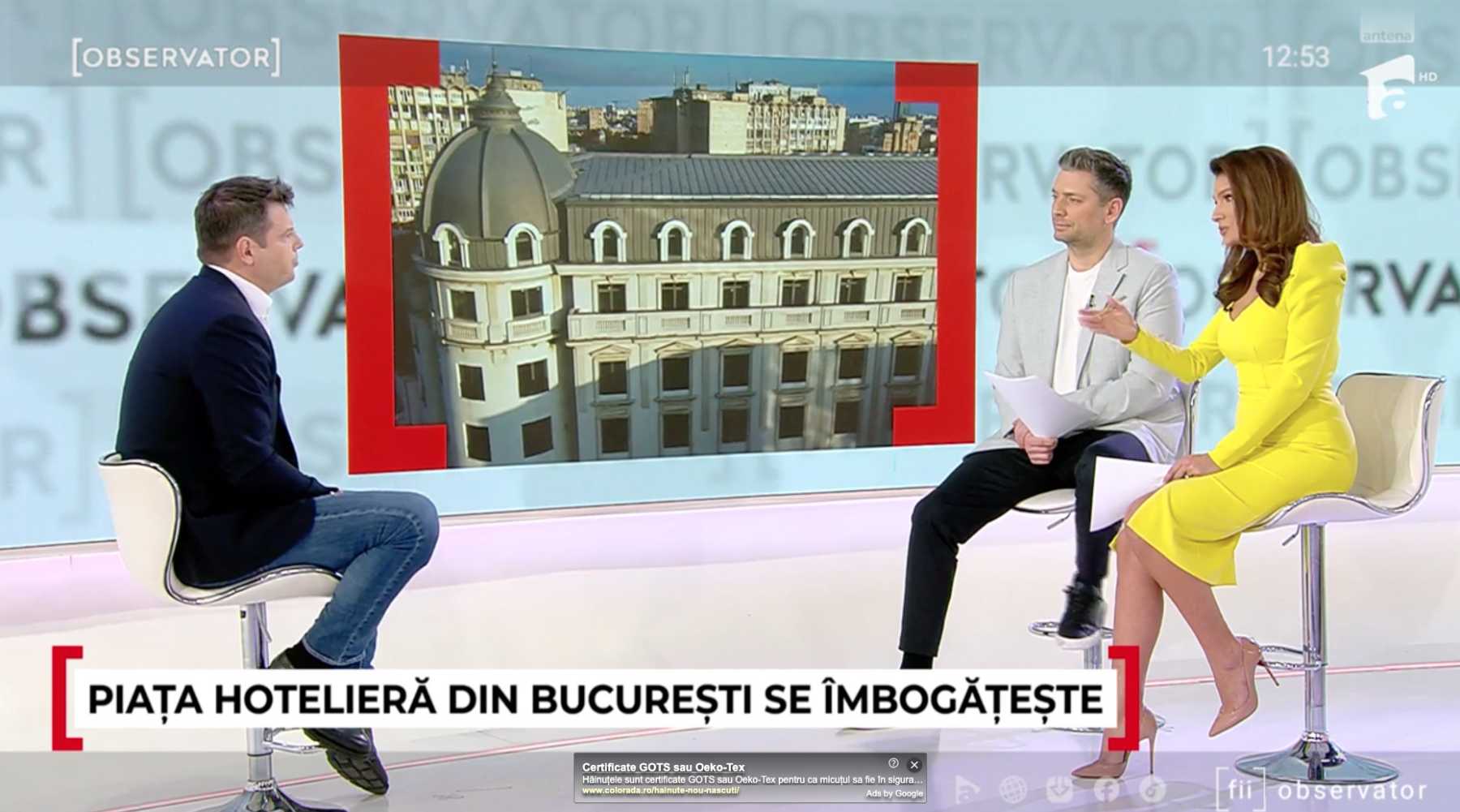 On Mondrian Bucharest, at Observator Antena 1