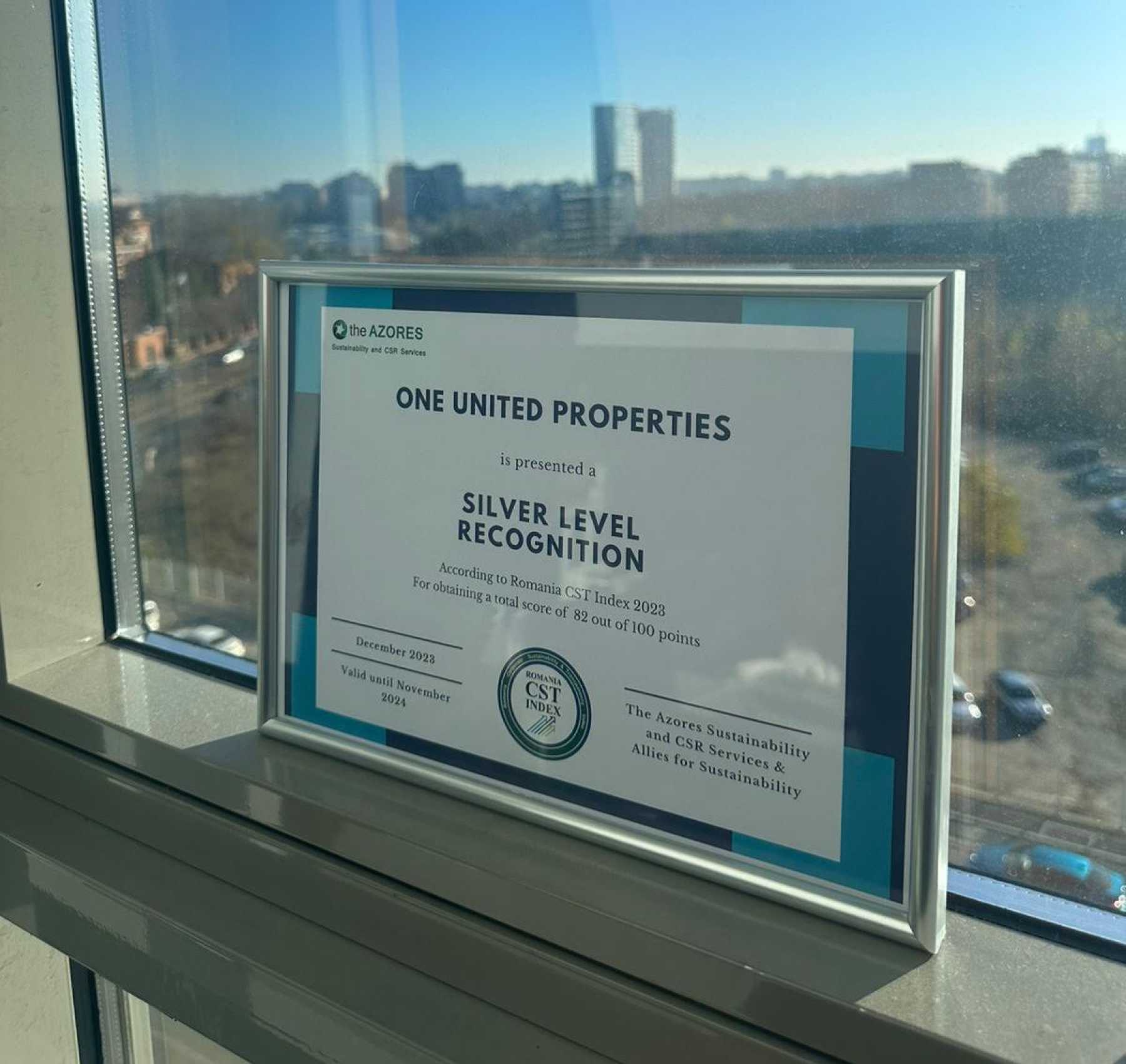 One United Properties included on the list of companies in Romania with the highest sustainability ranking