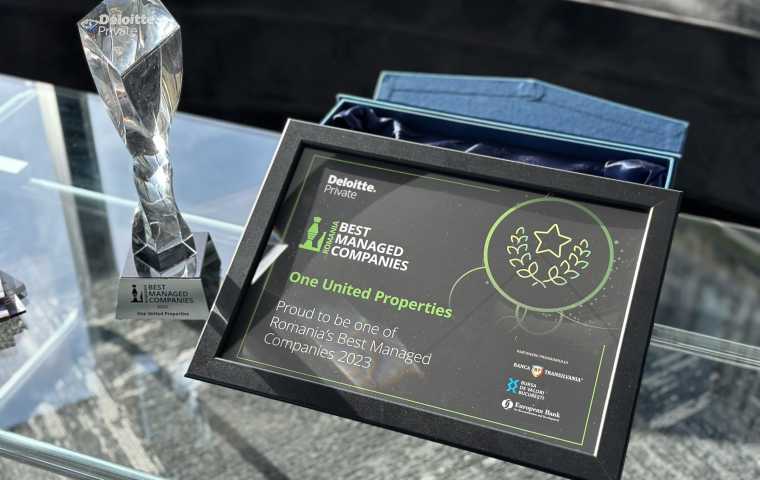 One United Properties primește prestigioasa certificare „Best Managed Companies” oferită de Deloitte