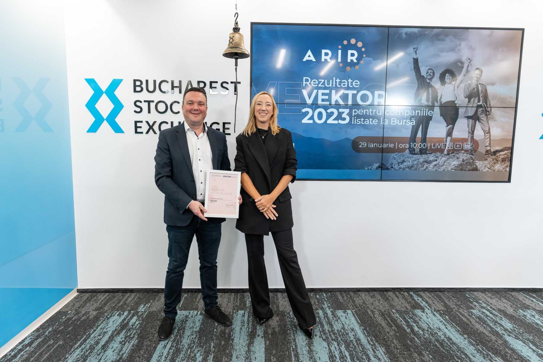 One United Properties, maximum score of 10/10 in the VEKTOR evaluation
