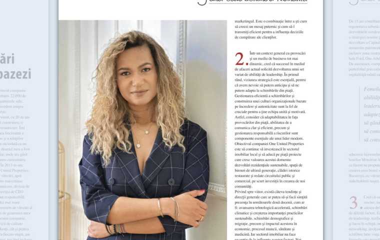 Beatrice Dumitrascu în ediția „Women Changing Romania” a revistei Piaţa Financiară