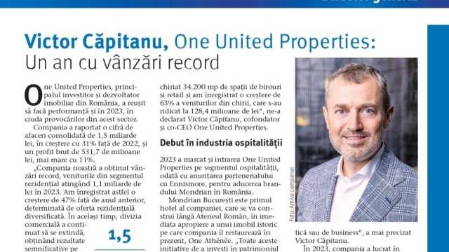 Victor Căpitanu has been recognized as one of Romania’s top 100 managers by Capital magazine.