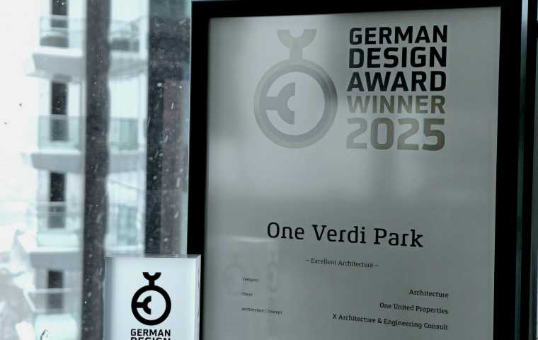 Câștigător al German Design Award 2025 – One Verdi Park