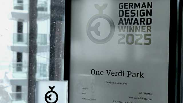 Winner of German Design Award 2025 – One Verdi Park