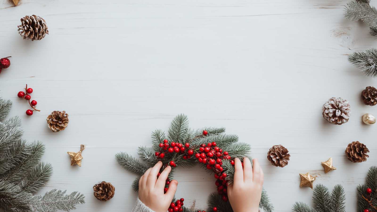 Atelier de făcut coronițe de Crăciun @ One Floreasca City