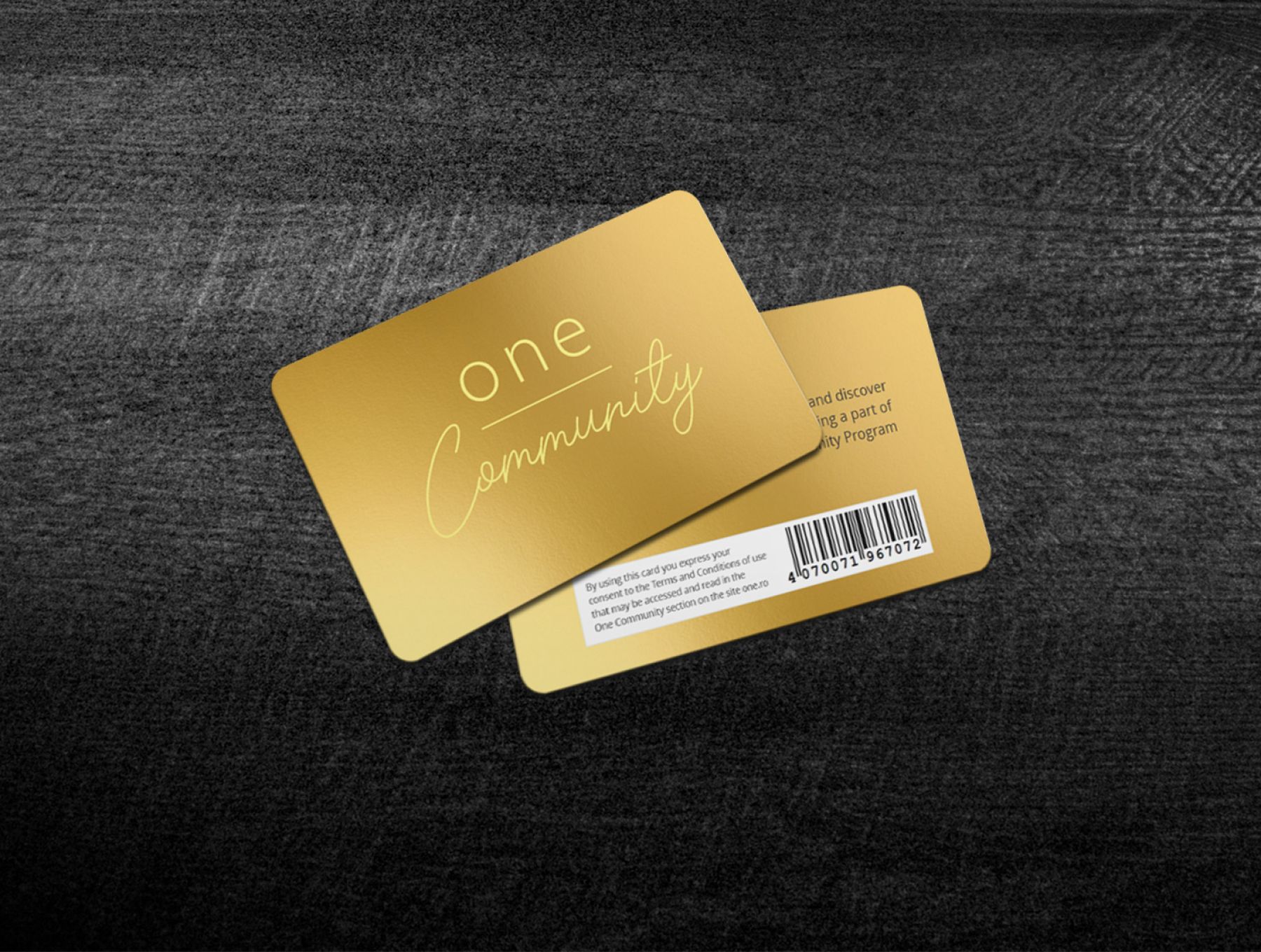 One Community Gold Card