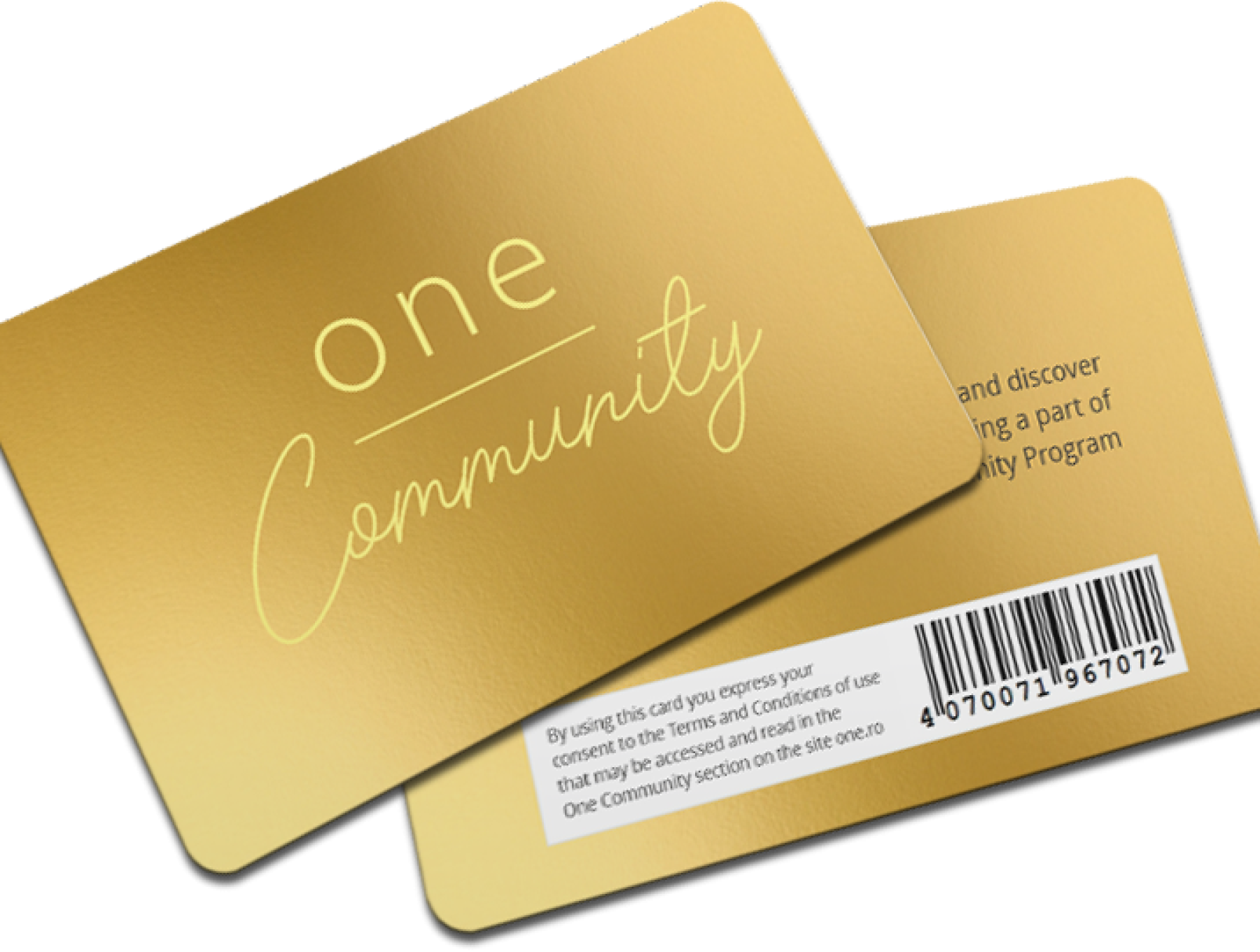 One Community Gold Card