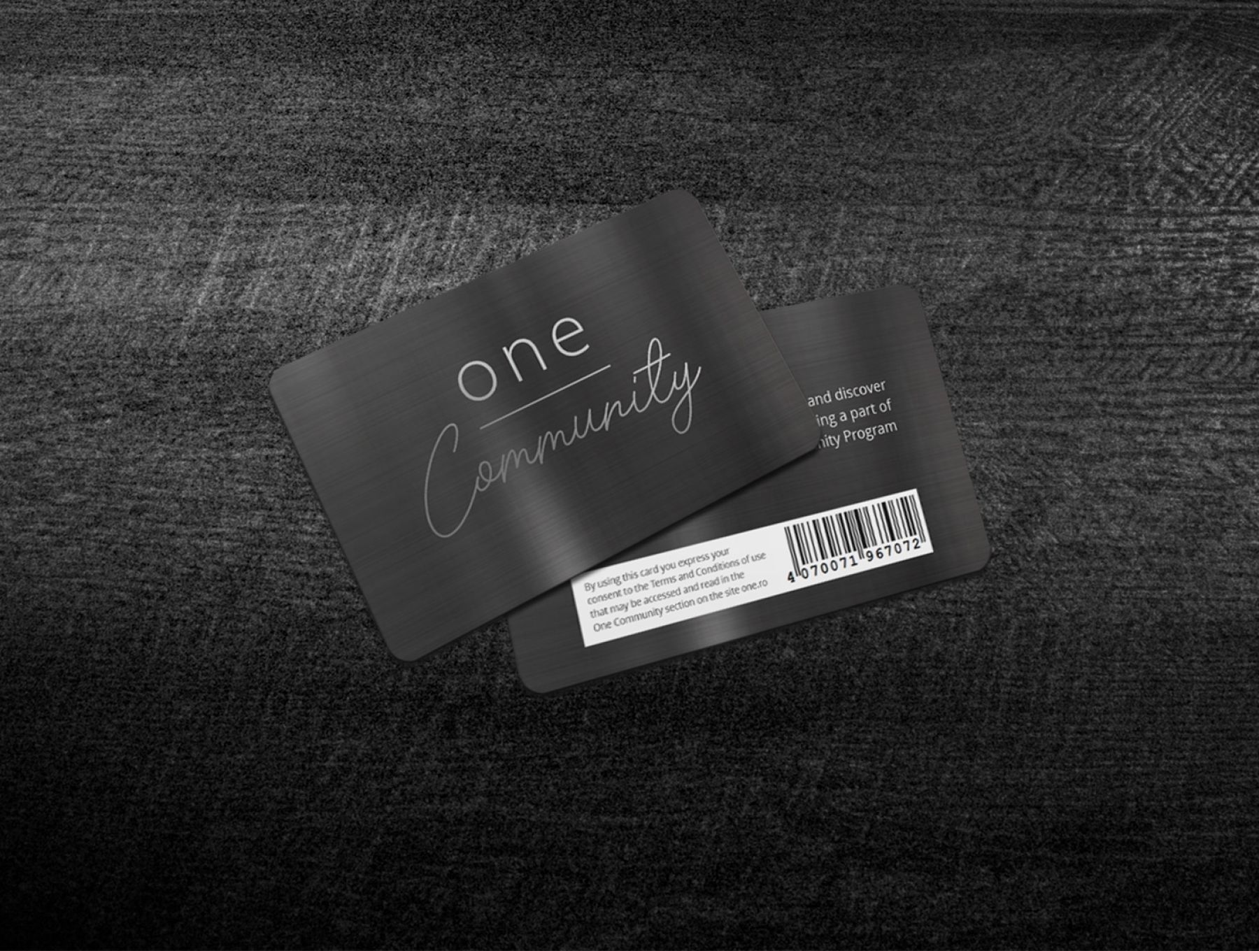One Community Black Card