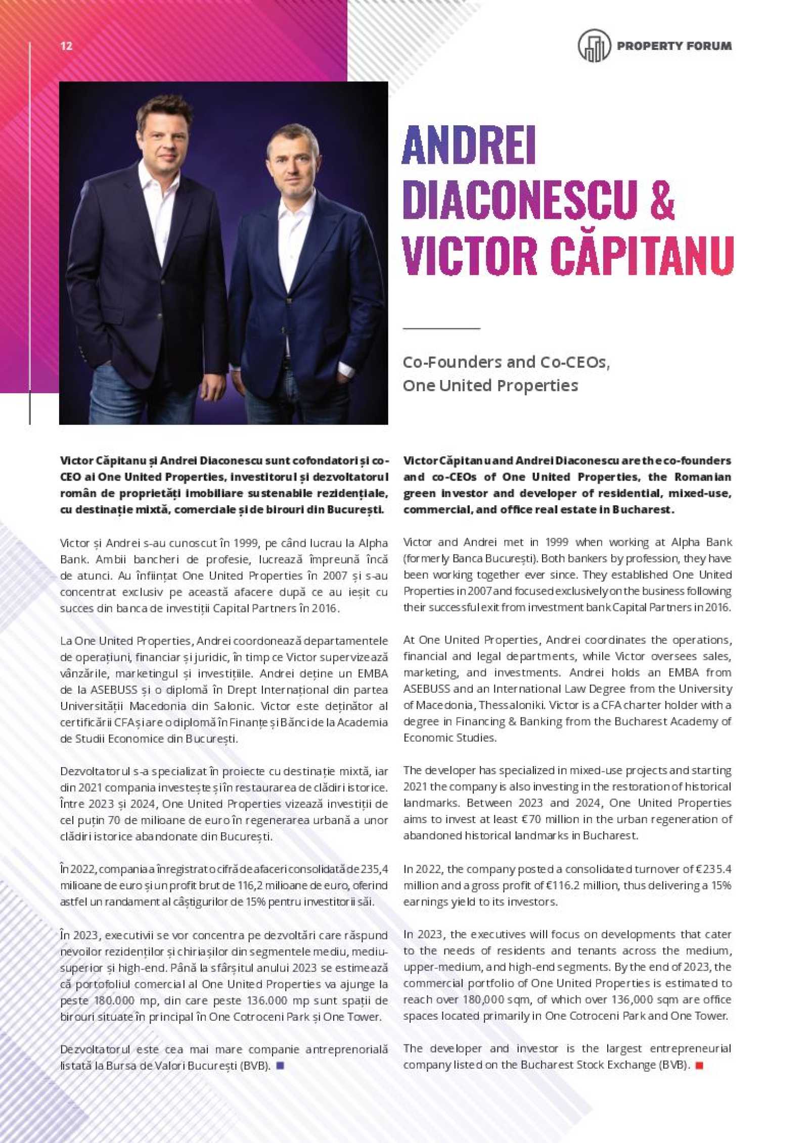 50 most influential real estate professionals in Romania catalogue - page12