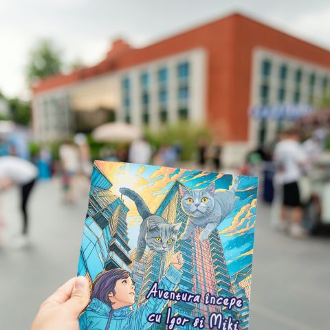 📚 Aventura începe cu Igor și Miki” a fost lansată oficial în cadrul Festivalului Copilăriei de la One Floreasca...