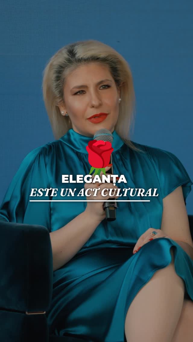 Cu @adinanecula despre eleganță ca formă de devenire. Despre cum eleganța nu e ceva cu care te naști, ci ceva ce alegi...